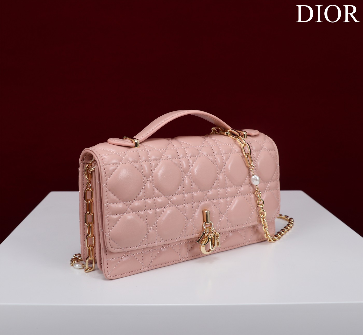 My Dior Mini Bag Pink Cannage Lambskin